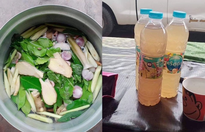 慈濟愛心藥,提供輕症患者及時治療,安撫患者惶恐的心。(照片提供:蔡秋玲提供)